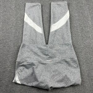 Aerie Chill Play Move Leggings Women's Medium Gray Heather Mesh Panel High Waist